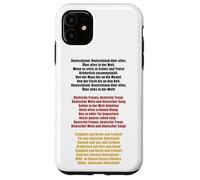 Inno nazionale tedesco - Grafico tradizionale del patrim Custodia per iPhone 11