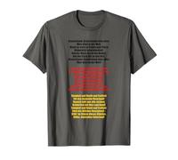 Inno Nazionale Tedesco - Grafico Tradizionale del patrim Maglietta