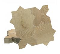 INNO STICKERS Confezione da 12 piastrelle adesive per pavimenti, Croce e | 24,79 cm x 24,79 cm, stuccabile, SPC, pavimento in vinile di lusso, impermeabile, effetto legno, per cucina e bagno