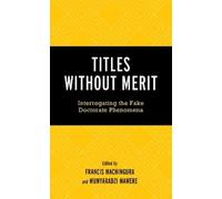 Innocent Chirisa Titles Without Merit (Copertina rigida)