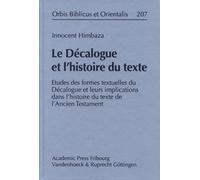 Innocent Himbaza Le Decalogue Et l'Histoire Du Texte (Copertina rigida)