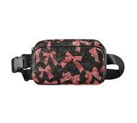 Innocent Peach Bow Marsupio alla moda per uomo donna grande capacità borsa a tracolla accessorio da viaggio con cinghia regolabile per allenamento, corsa, escursionismo, Arco Innocente Pesca, 1 size