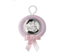 Innocenti Argenti Medaglione Capoculla Madonna Ferruzzi Rosa