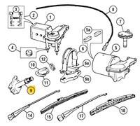 INNOCENTI MINI 90/120 SCATOLA PERNO RUOTA COMANDO TERGICRISTALLO OEM 6053331128