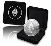 innoGadgets® Moneta Fisica Ethereum rivestita in Argento Puro. Un pregiato Cofanetto per un vero Pezzo da Collezione