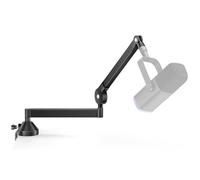 InnoGear Braccio per microfono a basso profilo, girevole a 360°, per Fifine AM8 K669B Blue Yeti HyperX QuadCast SoloCast AT2020, con clip per microfono da 3/8" a 5/8", adattatore da 3/8" a 1/4", nero