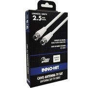 Inno-Hit Cavo Antenna E84623 Sat Coassiale 2.5m Bianco