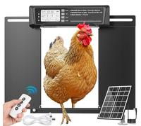 INNOLAND Porta Automatica Pollaio Solare con Timer/Sensore di Luce