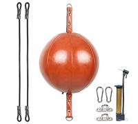 InnoLife Kit per sacco da boxe a doppia estremità, kit per riflessi di velocità con corde elastiche, perfetto per allenamento di reazione, agilità e coordinazione occhio-mano (marrone)