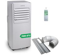 Innoliving Condizionatore Portatile 7000/9000 / 12000BTU, 3 Funzioni Raffreddamento, Ventilazione, Deumidificazione, Timer 24h, Telecomando, Display LED, Gas Naturale R290, Fino a 30mq (7000 BTU)