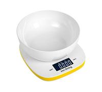 Bilancia da Cucina Digitale con Ciotola Giallo Max 5 kg Innoliving