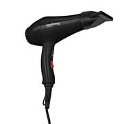 Innoliving INN-607 Asciugacapelli Professionale Nero da 2000W con Motore AC, 2 Velocità e 3 Temperature per una Asciugatura Rapida e Precisa