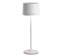 Innoliving Lampada da tavolo LED ricaricabile INN-291 Bianca o Nera con batteria al litio, altezza 350 mm diametro 120 mm, luce naturale/calda/fredda, luminosità 150 lm (Bianco)