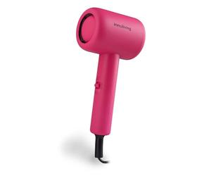 INNOLIVING Mini Asciugacapelli INN-612 1000W - Phon Compatto da Viaggio con 2 Velocità, Leggero e Portatile per Casa, Palestra e Vacanze - Rosa