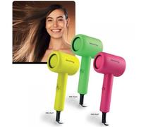 INNOLIVING MINI ASCIUGACAPELLI RIVESTITO IN GOMMA 1000W FUCSIA INN-...