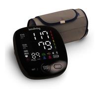 Innoliving Misuratore di Pressione da Braccio Digitale e Automatico, Display LCD Grande, Facile da Usare, Rilevazione di Pressione Sanguigna e Battito Cardiaco, Memoria Integrata (INMD-FC-BP131)
