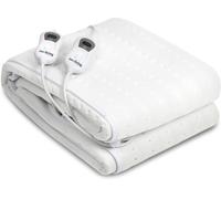 Coperta termica matrimoniale 140x160 cm scaldaletto elettrico 2x60 W poliestere