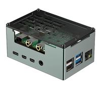 InnoMaker Custodia in Lega di Alluminio per Raspberry Pi 4 - Compatibile con DAC/DAC PRO/AMP/AMP PRO/RS485&CAN HAT, Ventola PWM 3510 e Raffreddamento a Dissipatore Passivo per Schede di Espansione