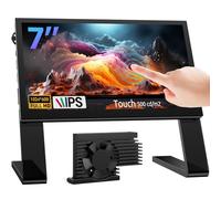 innomaker Display LCD IPS 7 Pollici con Touchscreen Capacitivo 1024x600 Monitor HDMI per Raspberry Pi 5/4B/3B+/3B/B+, Altoparlanti Integrati, Supporta DAC/DAC PRO/AMP/AMP PRO e HAT per Raspberry Pi