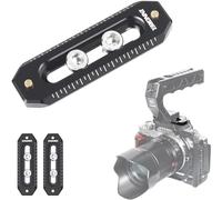 INNOREL 2 confezioni di guide NATO a sgancio rapido da 65 mm NR65 Mini guida universale anti-stacco in lega di alluminio per gabbia per fotocamera, supporto per monitor da campo Morsetto NATO