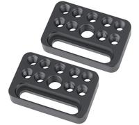 INNOREL CP03 2 pezzi Mini piatto di formaggio multifunzionale Utilizzato per l'installazione della gabbia della macchina fotografica del bordo del formaggio sul blocco della ferrovia di guida