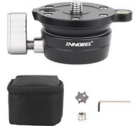 INNOREL LB50 - Livellatore a sfera per treppiedi, 3/8", con livello di bolla offset, inclinazione 15°, filettatura 3/8" per fotocamere Canon, Nikon, Sony DSLR