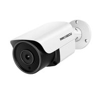 INNOSECU INB5GR37E INB5GR37E - Telecamera di sicurezza IP da 5 MP con microfono, visione notturna a infrarossi, rilevamento di veicoli umani AI, obiettivo grandangolare da 2,8 mm, 110°, impermeabile