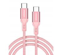 Innostyle Cavo USB-C 2m 60W, ricarica rapida da USB C a USB C, Rosa, compatibile con iPhone 15/16, Galaxy S24, MacBook Air/Pro, supporta Android Auto e Apple CarPlay