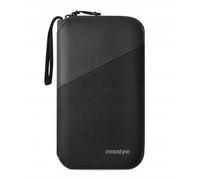 INNOSTYLE Marsupio a tracolla, borsa per passaporto impermeabile, grande, borsa a tracolla da uomo, impermeabile, con blocco RFID antifurto, borsa a tracolla per cellulare, Nero, Utilità: