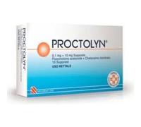 Innova Pharma - Proctolyn 0,1 mg + 10 mg - Per Il Trattamento Di Emorroidi, Ragadi E Prurito 10 Supposte