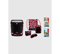 Innovabaq Set zaino scolastico Nero Rosso