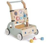 MS BabyWorld - Montessori MONTI - Primi Passi in Legno per Bambini | Carrello Primi Passi con Giochi e Attività | Per Imparare a Camminare | Da +12 Mesi