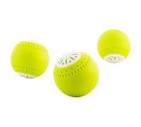 InnovaGoods - 3 Sfere Ecologiche per Frigo, Prolunga Freschezza Alimenti, Neutralizzatore Odori, Eco-friendly, ABS e Carbone Attivo, Giallo, 5x5x5 cm