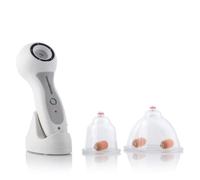 Innovagoods Aparato Anticelulitico de Vacumterapia Pro - Intensidad Regulable - Recargable por USB - Incluye Rodillos de Succion - Uso Diario 5 a 10 Minutos - Color Blanco Gris