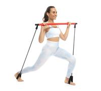 InnovaGoods® Barra da fitness con fasce elastiche e guida degli esercizi Resibar, tonifica i muscoli e migliora la flessibilità, design compatto e leggero, ideale per la palestra.