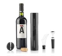 InnovaGoods - Cavatappi Elettrico con Set Accessori Vino, Design Elegante, Estrazione Veloce, Funzione Decanter, Nero, Elettrico | Accessori, Plastica