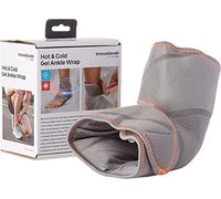 InnovaGoods - Cavigliera in Gel Effetto Caldo e Freddo, Allevia Dolore e Infiammazioni, Ergonomica e Traspirante, Antibatterica, Multifunzionale, Nylon, Grigio, Taglia 2"