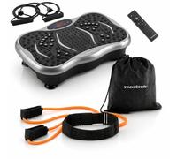 InnovaGoods - Confezione di piattaforme vibranti con altoparlante, bande di resistenza e telecomando e cintura con fasce di resistenza per glutei e guida agli esercizi