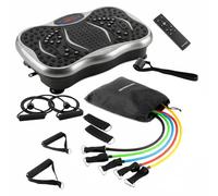 InnovaGoods - Confezione di piattaforme vibranti con altoparlante, bande di resistenza e telecomando e set di bande di resistenza con accessori e guida agli esercizi