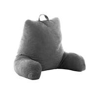 InnovaGoods Cuscino da Lettura con Braccioli Huggilow, Grigio, 70 x 45 x 45 cm