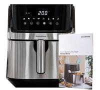 InnovaGoods® Friggitrice ad aria 5,5 litri, friggitrice 1700W, airfryer +100 ricette in IT, Friggitrice 8 programmi, touch screen, cestello antiaderente e flusso d'aria a 360° ideale per 3-5 persone