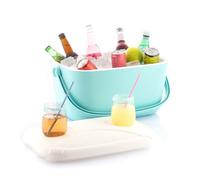 InnovaGoods® Frigorifero, Frigo portatile 20L, frigorifero portatile con coperchio multiuso x2 portabicchieri, frigo da campeggio design retrò, Frigorifero Ideale per campeggio, giardino, spiaggia.