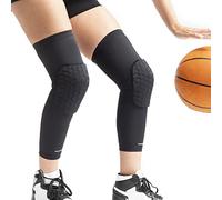 InnovaGoods - Ginocchiere Sportive Anticollisione Nido d'Ape, Protezione Completa, Ergonomiche Unisex, Traspiranti, Nero, Taglia Unica, Acrilico