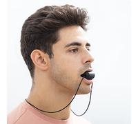 InnovaGoods - Jaggler Mascella, Rafforza Muscoli facciali, Tonifica Mascella, Uso semplice, Silicone antiscivolo, Nero, Piccolo