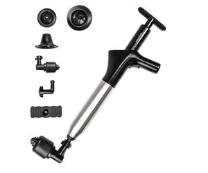 Innovagoods Jetpro Pulitore ad aria compressa ad alta pressione con accessori e manometro 5 in 1 ABS nero