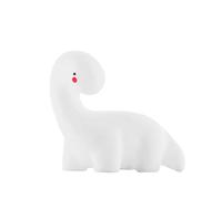 InnovaGoods - Lampada LED Dinosauro Multicolore Lightosaurus, Luce Notte per Bambini, Decorazione Camera, Sicura e Non si Surriscalda, RGB, Include Batterie, Bianco, Vinile