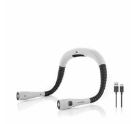 InnovaGoods - Luce di Lettura Ricaricabile LED per Collo, 3 Temperature di Colore, 3 Livelli di Intensità, Ergonomica e Flessibile, USB-C, Multifunzione per Lettura e Fai da Te, Multicolore, ABS