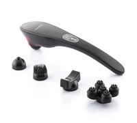 InnovaGoods® Massaggiatore manuale ricaricabile Masfin, massaggi il tuo corpo in modo profondo e rilassante, con 3 testine intercambiabili, ideale per la casa e il lavoro.