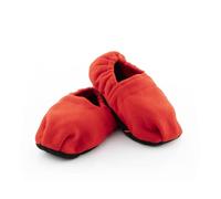 InnovaGoods - Pantofole Riscaldabili al Microonde, Comfort e Relax per i Piedi, Sacchetti di Perle di Argilla Riscaldabili, Design Ergonomico Unisex, Lavabili, Rosso