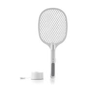 InnovaGoods® Racket battente per insetti ricaricabile con luce UV 2 in 1 KL-Rak, riepelle e uccide gli insetti in modo sicuro ed efficace, design compatto e leggero, ideale per la casa e il giardino.